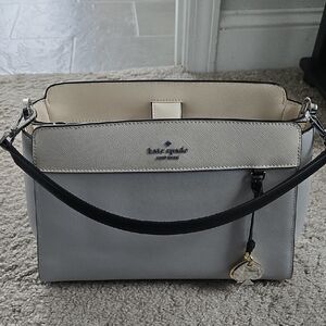 Kate Spade Gray and Cream Women's Bag